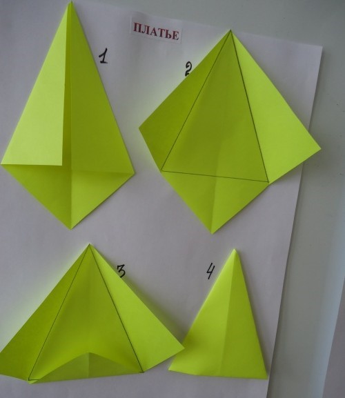 оригами из бумаги мышка пошаговая