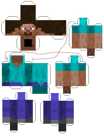 бумажный minecraft