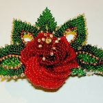 Роза из бисера