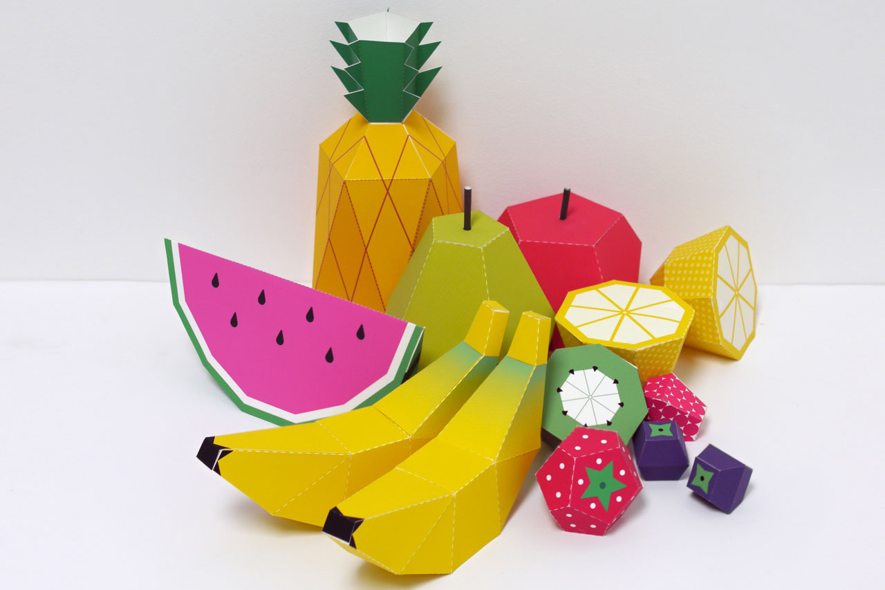 Como hacer frutas de papel