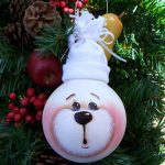 Елочная игрушка из лампочки