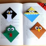 закладки для книг в стиле оригами