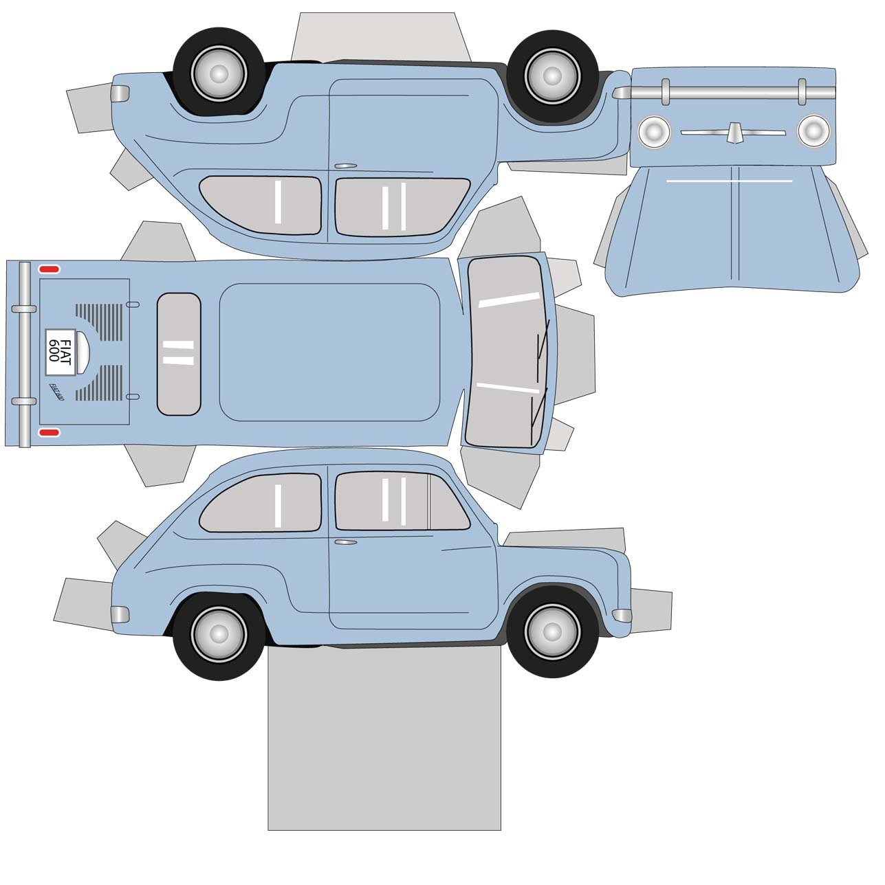 Развертка Fiat 133