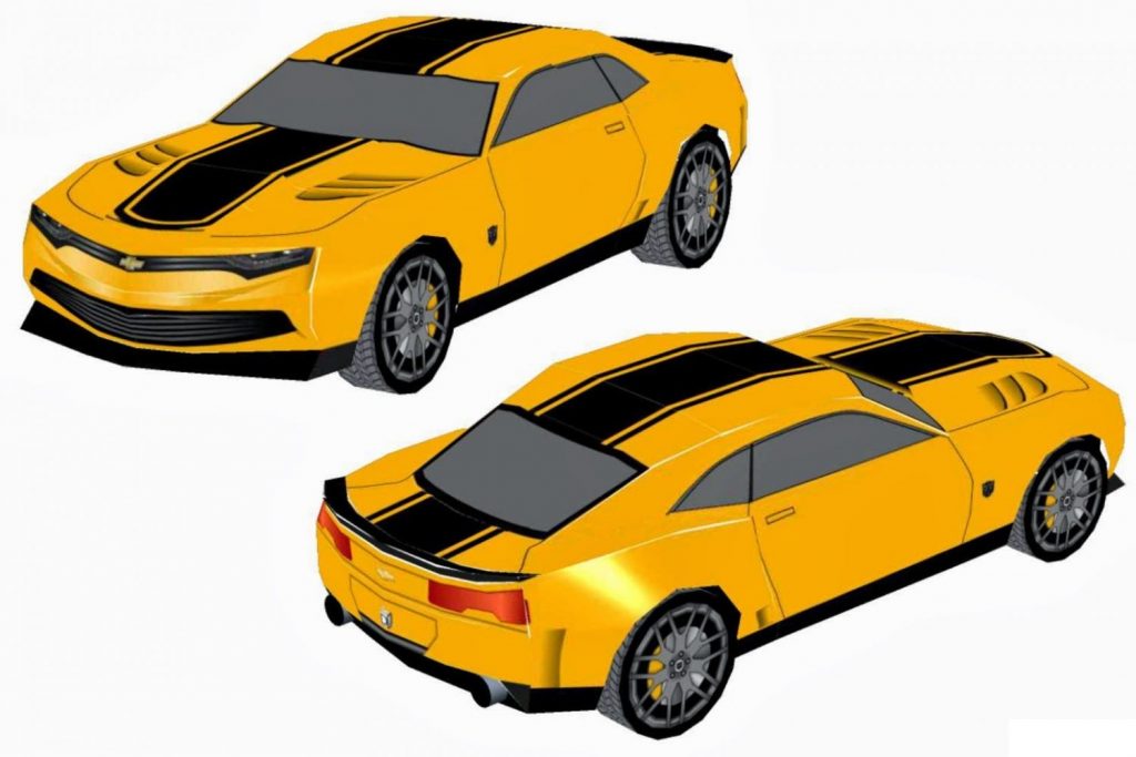 Chevrolet Camaro из бумаги