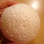 Можно делить шар на 4, 6, 8 или любое другое количество частей. Дело вкуса. Я делила на 4 части