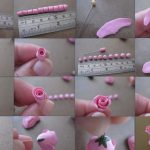 Роза из глины