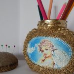 Подставка для карандашей поделка из под банки кофе