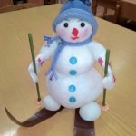 Поделка из кусочков ваты