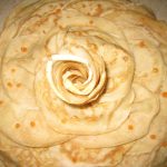 Роза из блинов
