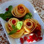 Роза из блинов красивое блюдо