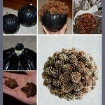 Украшение шишками