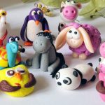 Фигурки животных из глины