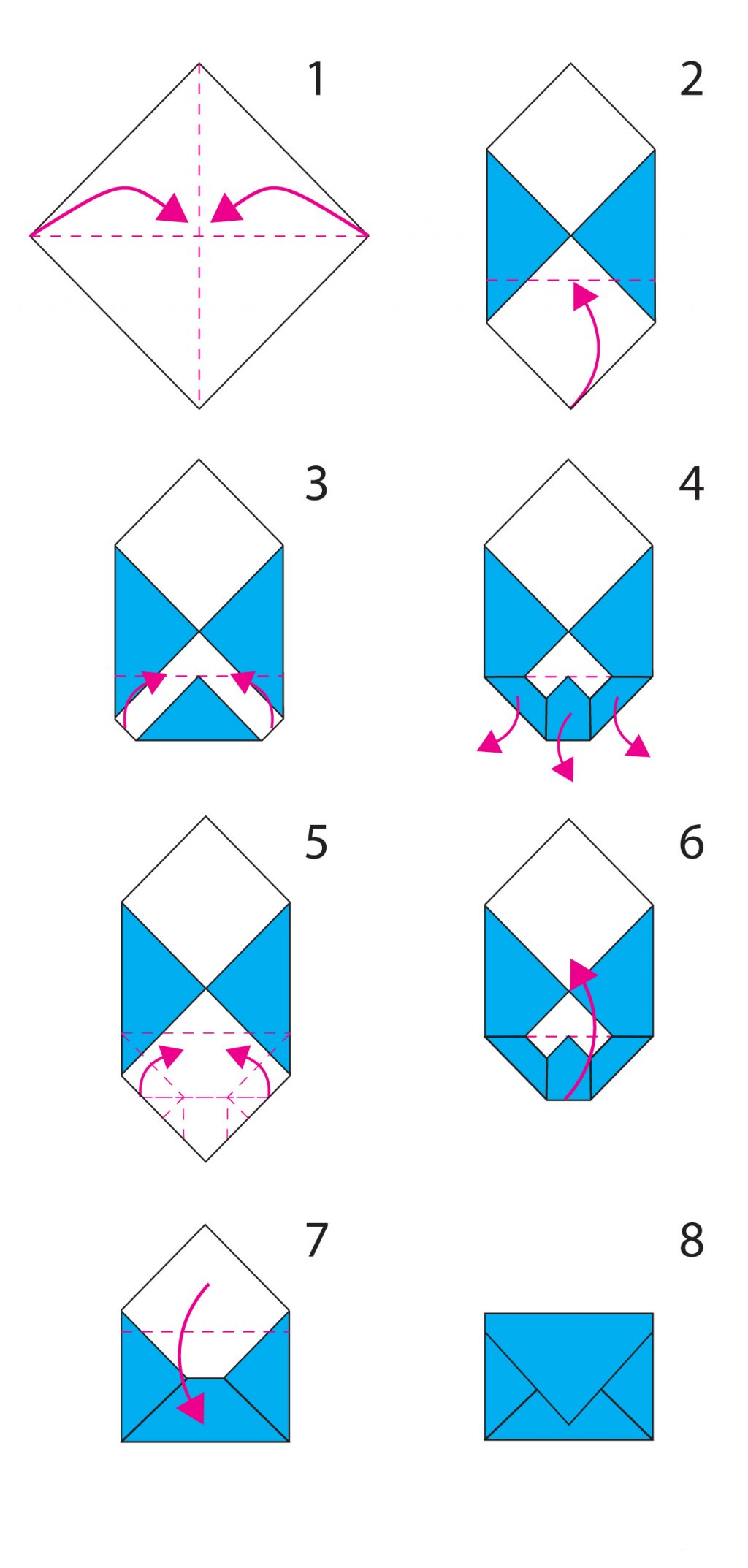 Клеем конверт из бумаги а4