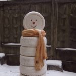 Снеговик из колес
