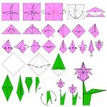 Схема тюльпана оригами