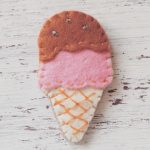 Мороженое из фетра