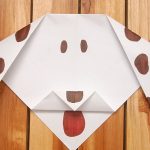 Собачья мордочка – оригами