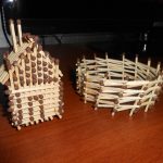 Домик из спичек - поделка