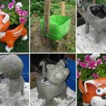 Кошка из гипса