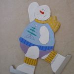 Снеговик из фанеры