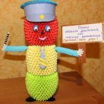 Светофор в технике оригами
