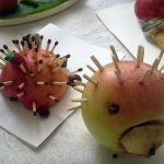 Яблоки - своими руками ёж