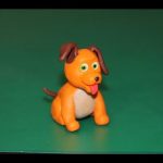 Собачка из пластилина