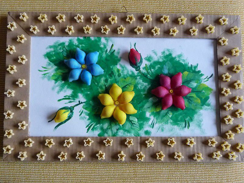 Картина из лапши