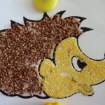 Ёжик из гречки и крупы