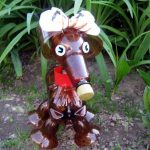 Собачка из бутылки своими руками
