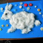 Аппликация из ваты