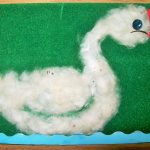 Гусь из ваты - детская поделка