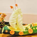 Кораблик из овощей