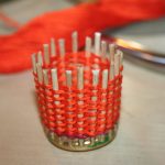 Корзинка для украшений из зубочисток