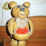 Мишка из картошки