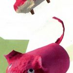 Поросёнок из папье-маше