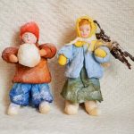 Ватная ёлочная игрушка