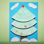 Ёлочка из одноразовых тарелок