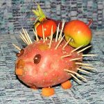 Ёжик из картошки