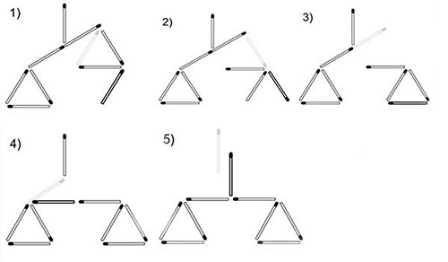 задачи головоломки со спичками