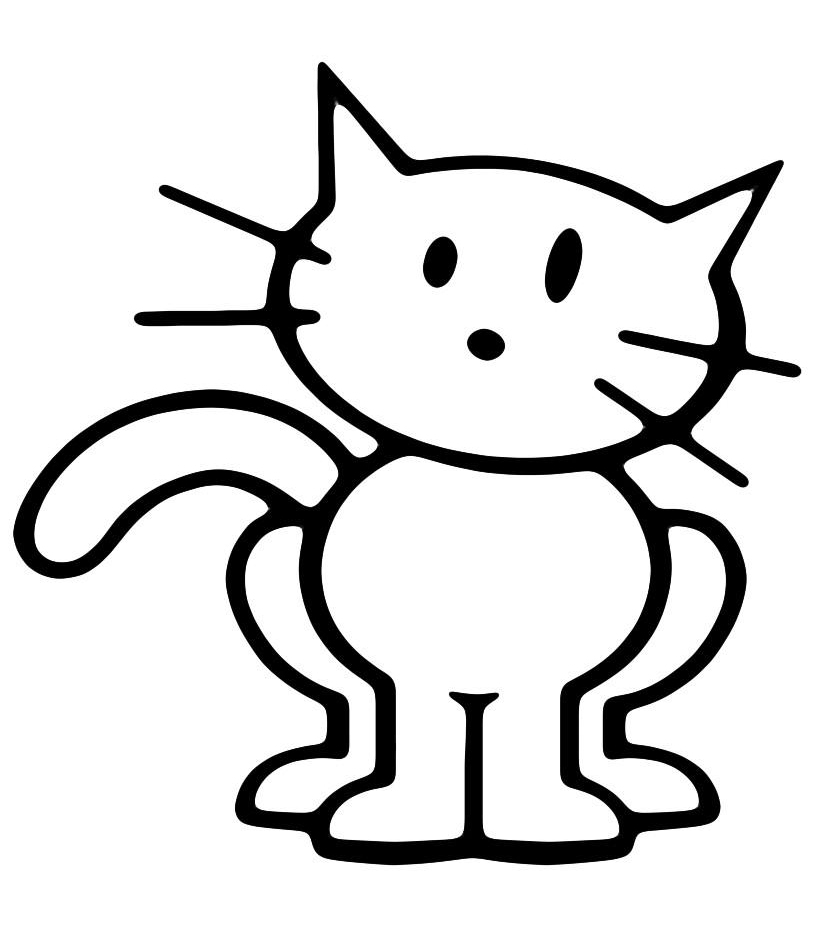 Нарисовать маленькую кошечку маленькую